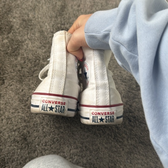 White high top converse - Picture 3 of 4